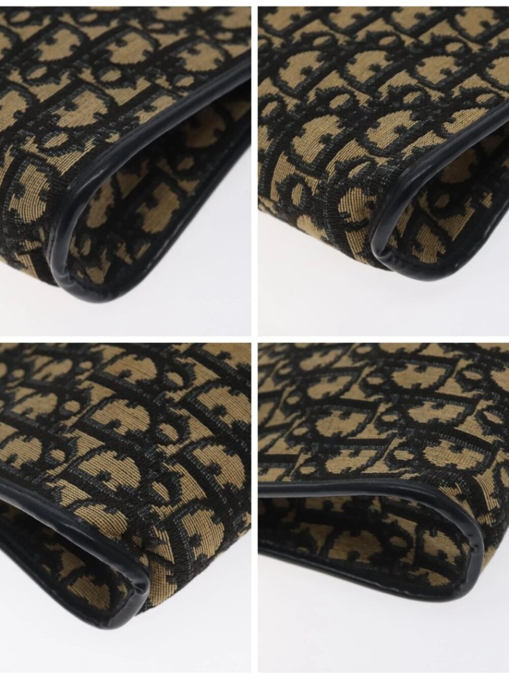 Christian Dior Trotter Canvas Shoulder Bag Navy Gold Auth BA3029 - Picture 16 of 16